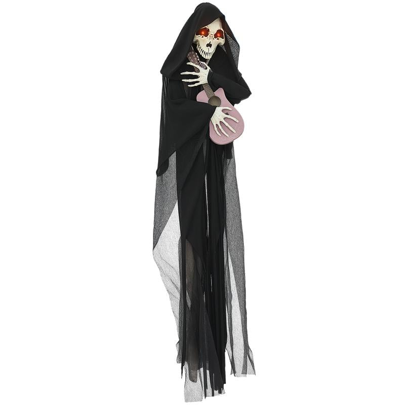 Halloween Decorations Life Size Outdoor Ghost/Clown/Witch, Sound and Motion Activated Animated Prop Animatronic Decor with Light up Eyes, Spooky Sound