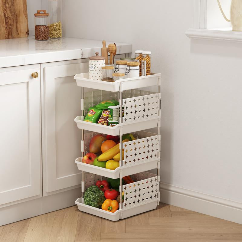 Lifewit Stackable Storage Bins Baskets for Closet, Playroom, Kitchen, Food & Pantry Organization, Large Capacity Storage Containers