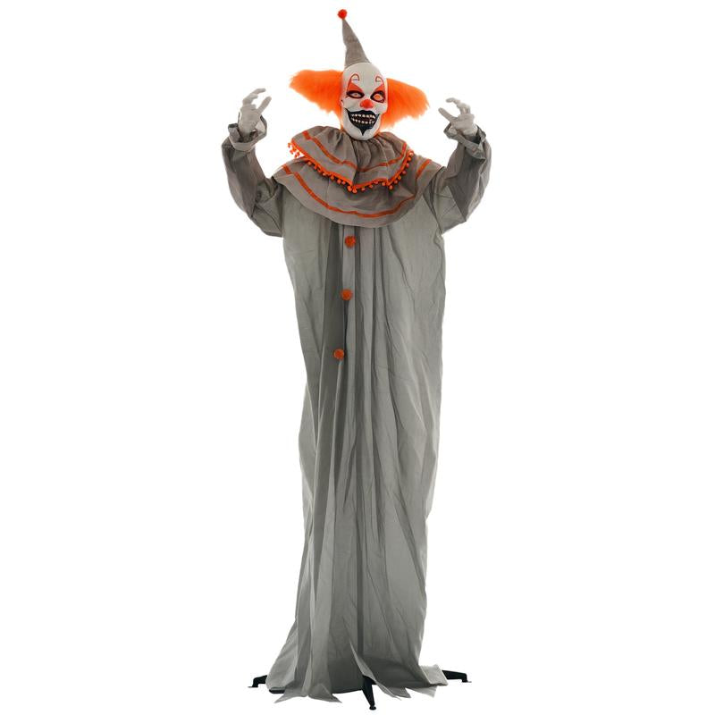 Halloween Decorations Life Size Outdoor Ghost/Clown/Witch, Sound and Motion Activated Animated Prop Animatronic Decor with Light up Eyes, Spooky Sound