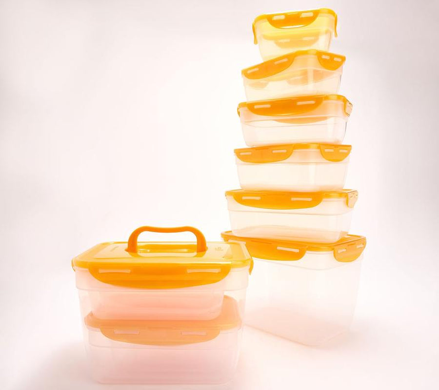Locknlock 12-Pc Nestable Rectangle Storage Set W/ (2) Handle Lids