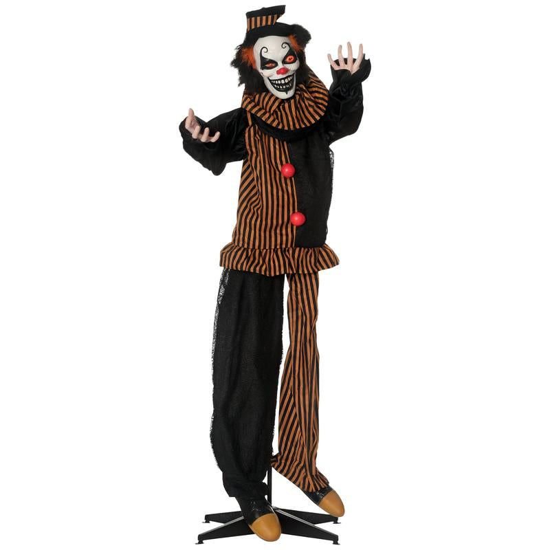 Halloween Decorations Life Size Outdoor Ghost/Clown/Witch, Sound and Motion Activated Animated Prop Animatronic Decor with Light up Eyes, Spooky Sound