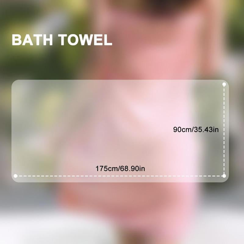 4 Pack Oversized Bath Towels Set - 35"X70" Extra Large Super Absorbent Quick-Drying Microfiber - Ultra Soft Bath Sheets for Spa, Gym, Travel & Home - Perfect Gift for Valentine'S Day, Family & Fitness Lovers