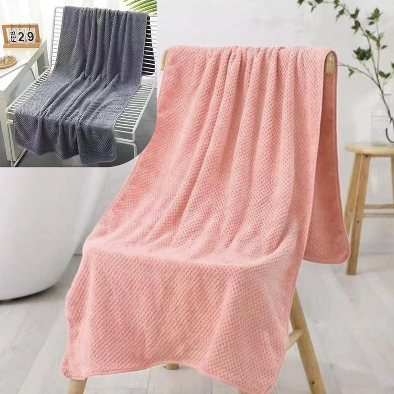4 Pack Oversized Bath Towels Set - 35"X70" Extra Large Super Absorbent Quick-Drying Microfiber - Ultra Soft Bath Sheets for Spa, Gym, Travel & Home - Perfect Gift for Valentine'S Day, Family & Fitness Lovers