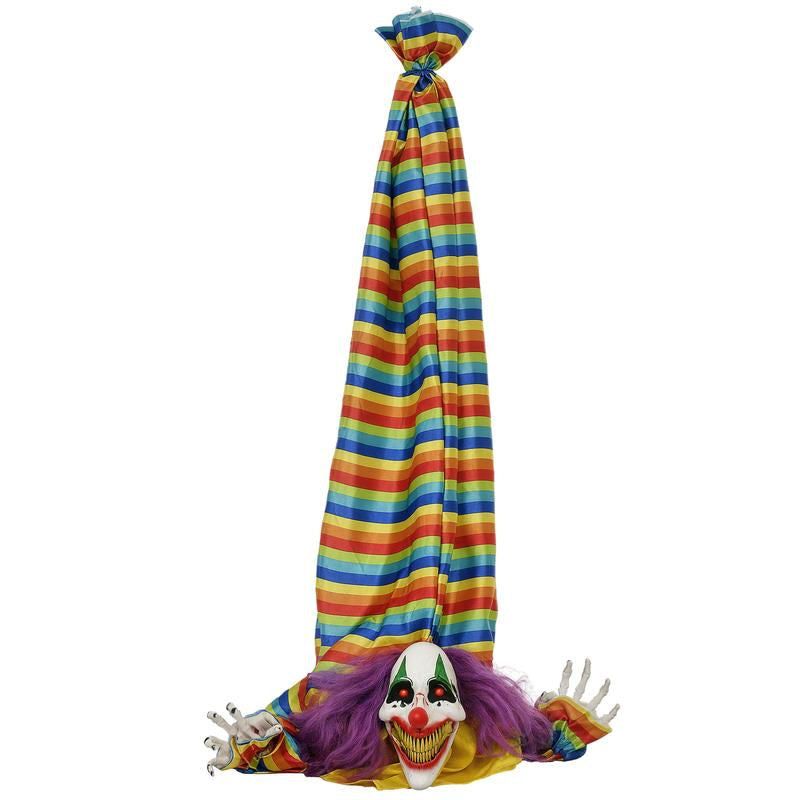 Halloween Decorations Life Size Outdoor Ghost/Clown/Witch, Sound and Motion Activated Animated Prop Animatronic Decor with Light up Eyes, Spooky Sound