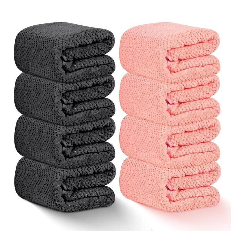 4 Pack Oversized Bath Towels Set - 35"X70" Extra Large Super Absorbent Quick-Drying Microfiber - Ultra Soft Bath Sheets for Spa, Gym, Travel & Home - Perfect Gift for Valentine'S Day, Family & Fitness Lovers