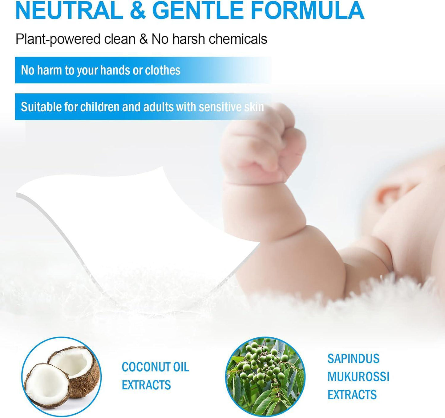 Binbata Laundry Detergent Sheets, 200 Loads Hypoallergenic Eco-Friendly