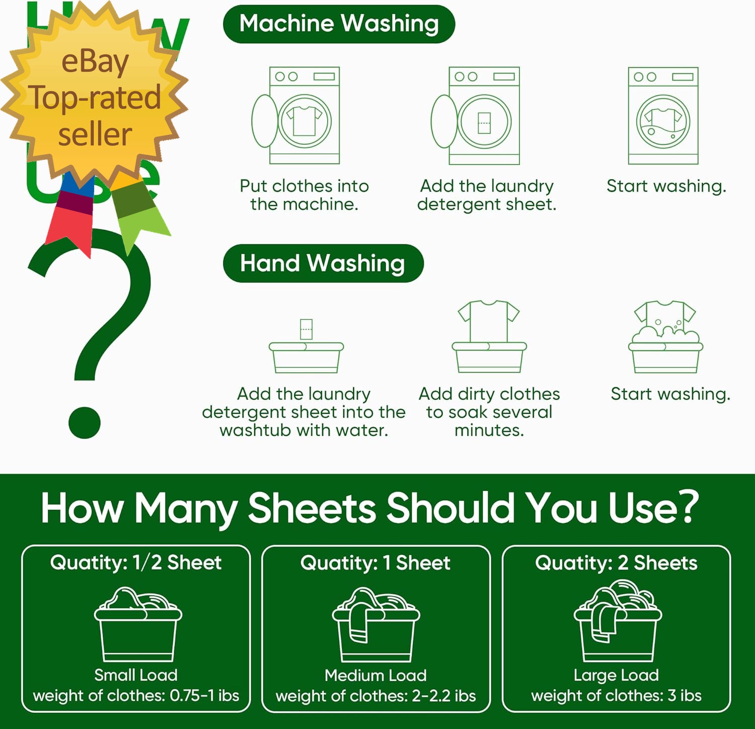 Travel Laundry Detergent Sheets 300 Loads Eco-Friendly Washing Detergent Sheets