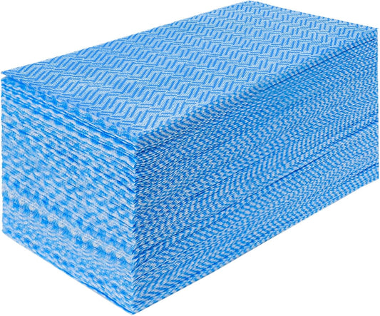 Cleaning Towels Dish Towels and Dish Cloths Reusable Towels,Handy Cleaning Wipes, Great Dish Towel, Disposable, Absorbent, Dry Quickly 60 Sheets/Pack,Blue