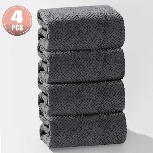 4 Pack Oversized Bath Towels Set - 35"X70" Extra Large Super Absorbent Quick-Drying Microfiber - Ultra Soft Bath Sheets for Spa, Gym, Travel & Home - Perfect Gift for Valentine'S Day, Family & Fitness Lovers